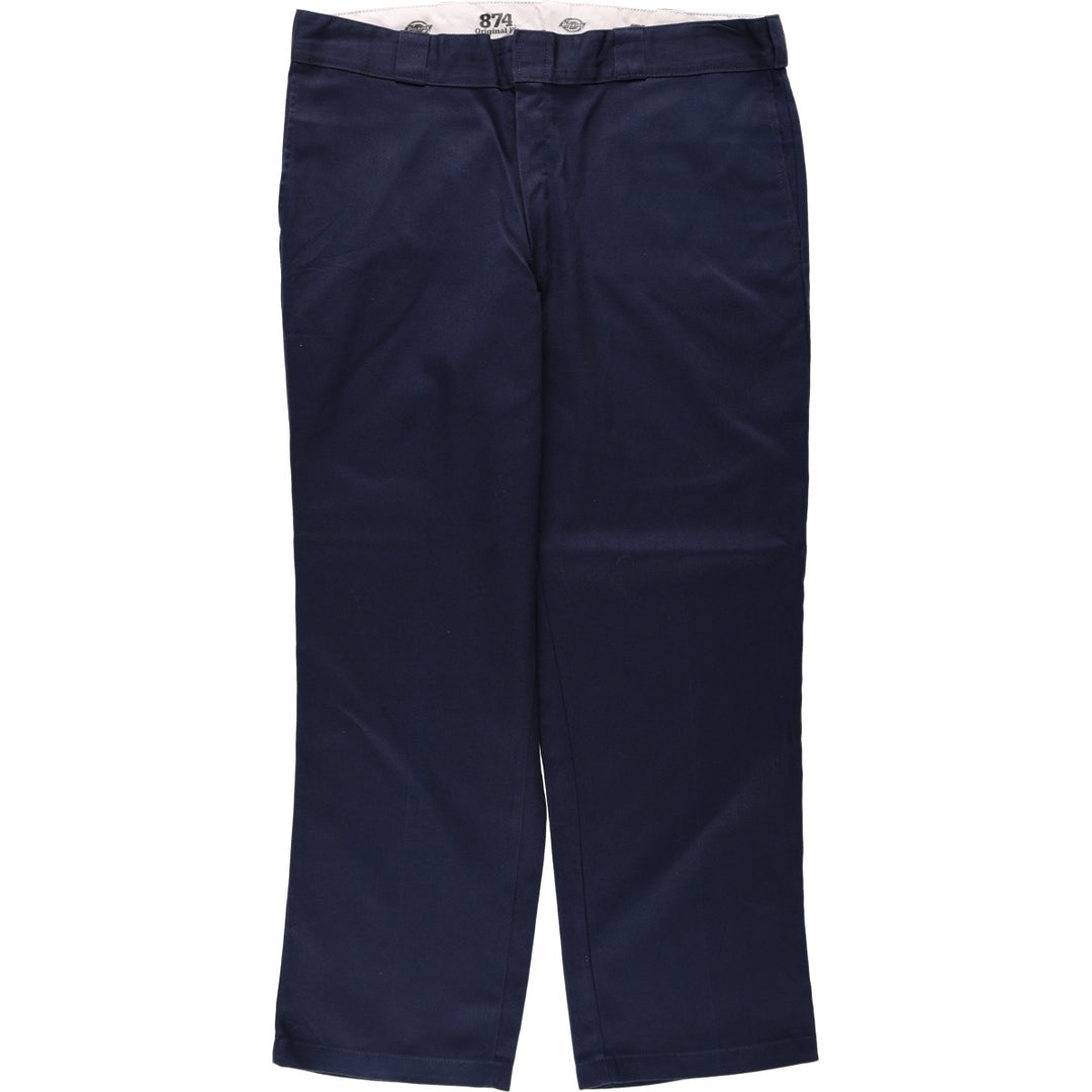 Dickies 874 FLEX ORIGINAL FIT Work Pants, Men's W38 equivalent. polyester navy blue type Vintage Second Hand