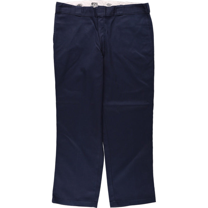 Dickies 874 FLEX ORIGINAL FIT Work Pants, Men's W38 equivalent. polyester navy blue type Vintage Second Hand