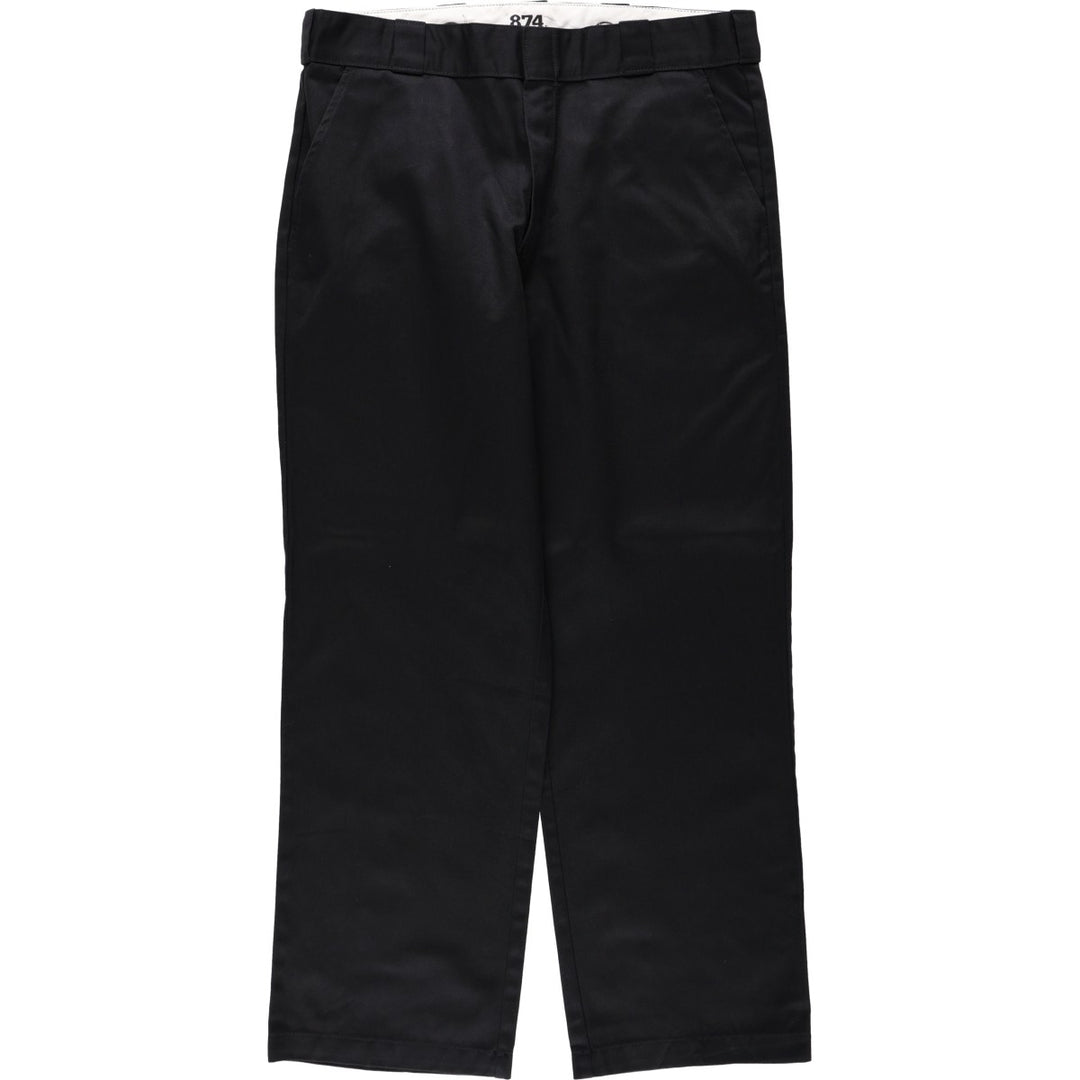 Dickies 874 Original Fit Work Pants, Men's, Size W35 polyester black type Vintage Second Hand