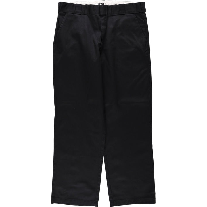 Dickies 874 Original Fit Work Pants, Men's, Size W35 polyester black type Vintage Second Hand