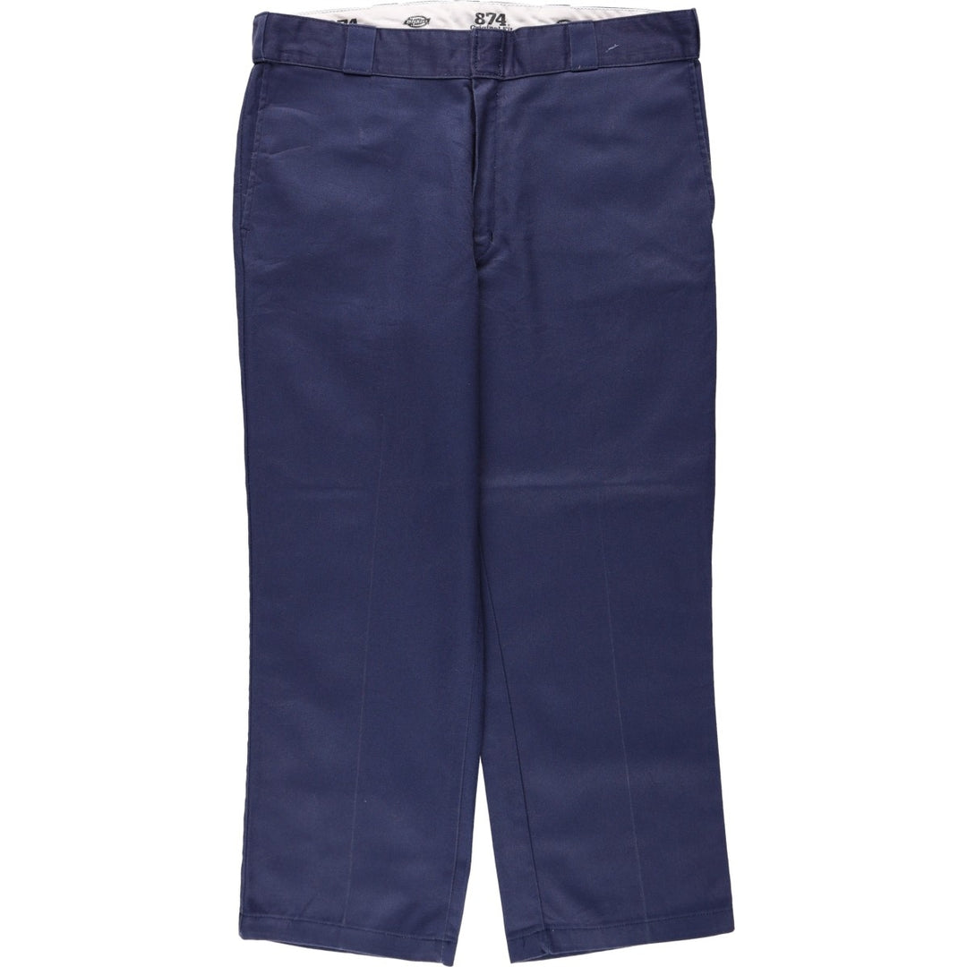 Dickies 874 Original Fit Work Pants for Men, W37 polyester navy blue type Vintage Second Hand