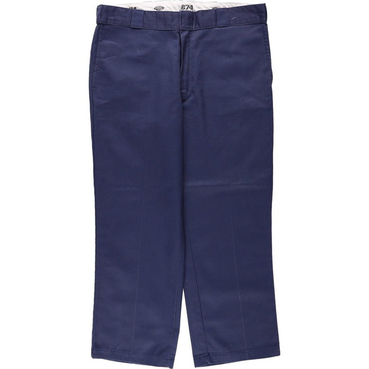 Dickies 874 Original Fit Work Pants for Men, W37 polyester navy blue type Vintage Second Hand