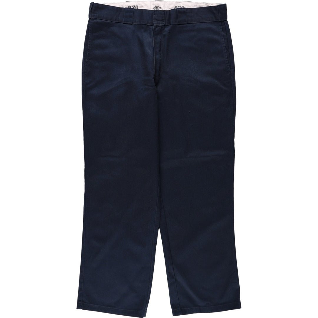 Dickies 874 Original Fit Work Pants for Men, W36 polyester navy blue type Vintage Second Hand
