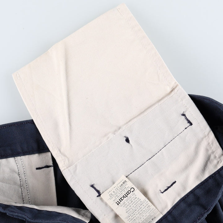 Carhartt Blended Twill Pant Work Pants, Men's W33 (approx.) polyester navy blue type Vintage Second Hand