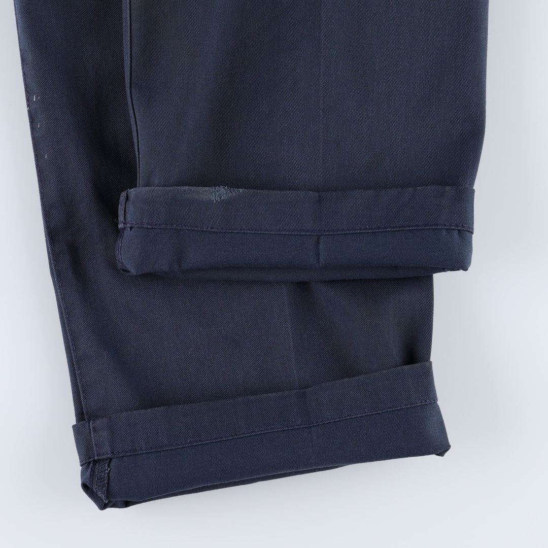 Carhartt Blended Twill Pant Work Pants, Men's W33 (approx.) polyester navy blue type Vintage Second Hand