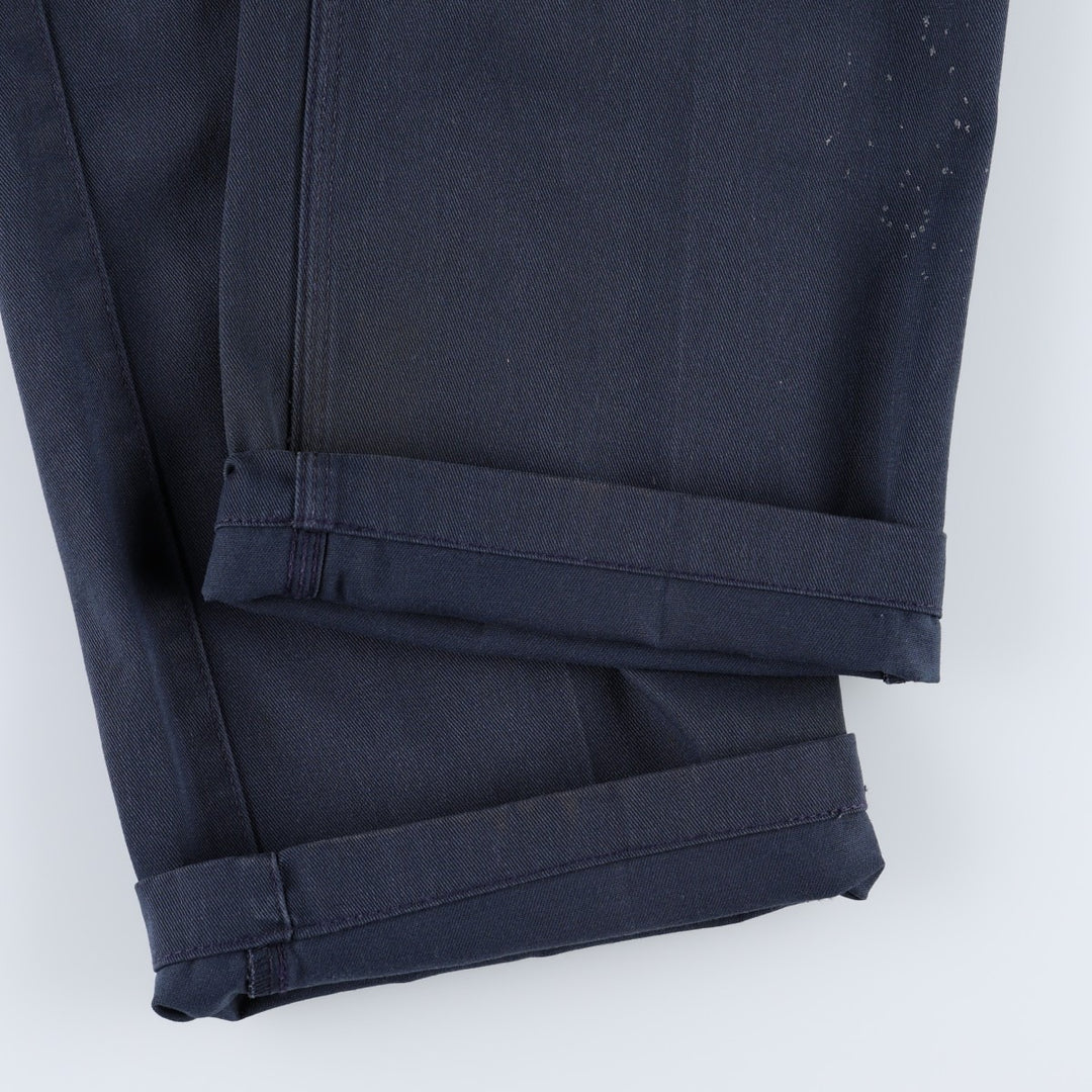 Carhartt Blended Twill Pant Work Pants, Men's W33 (approx.) polyester navy blue type Vintage Second Hand