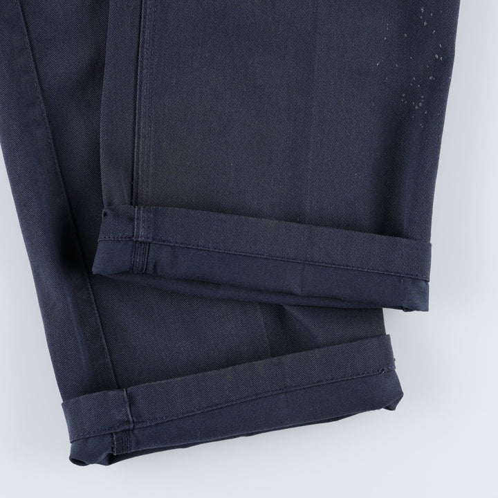 Carhartt Blended Twill Pant Work Pants, Men's W33 (approx.) polyester navy blue type Vintage Second Hand