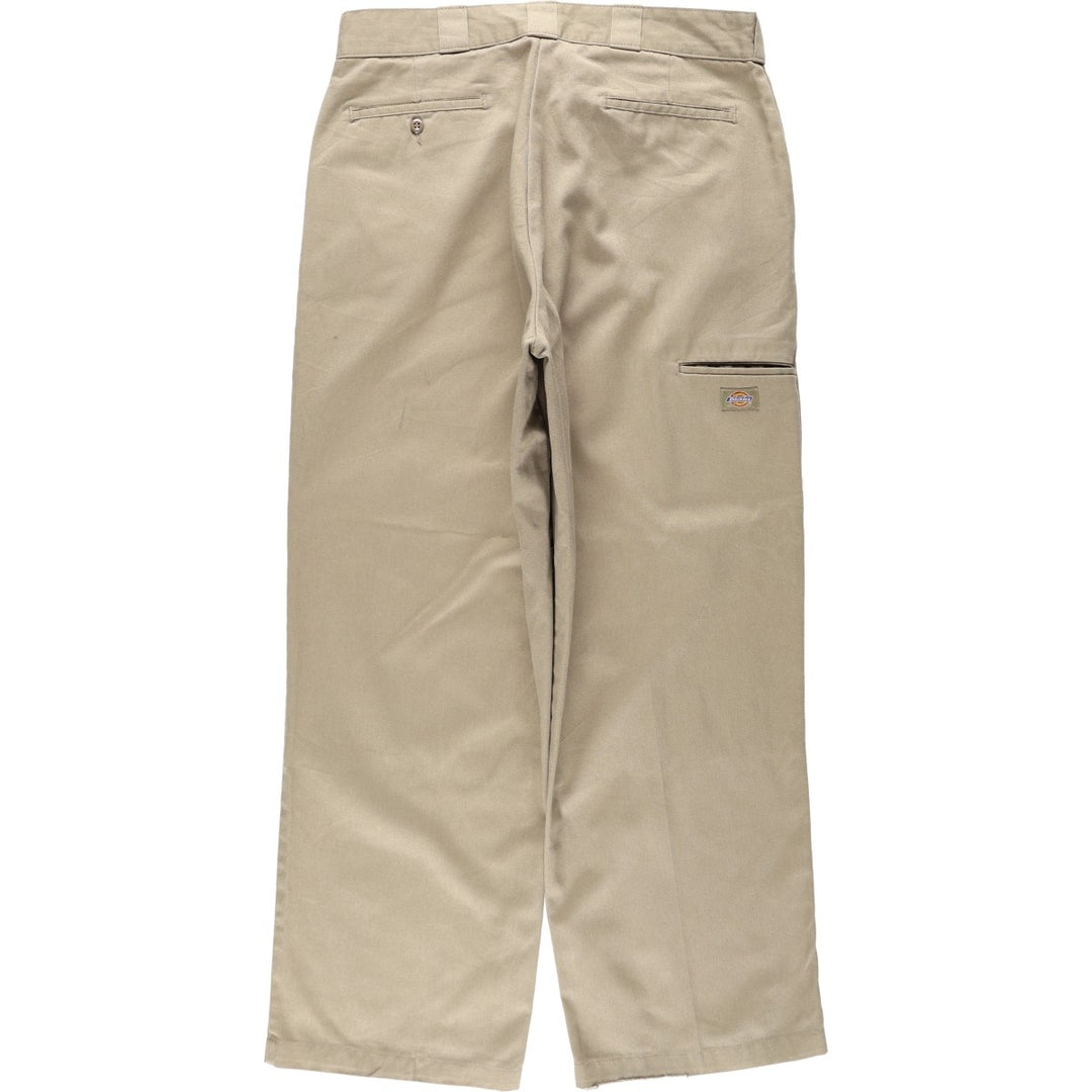 Dickies Work Pants Men's W37 polyester Beige type Vintage Second Hand
