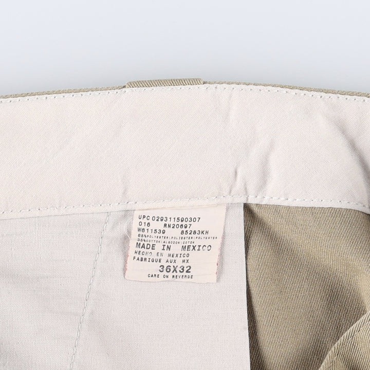 Dickies Work Pants Men's W37 polyester Beige type Vintage Second Hand