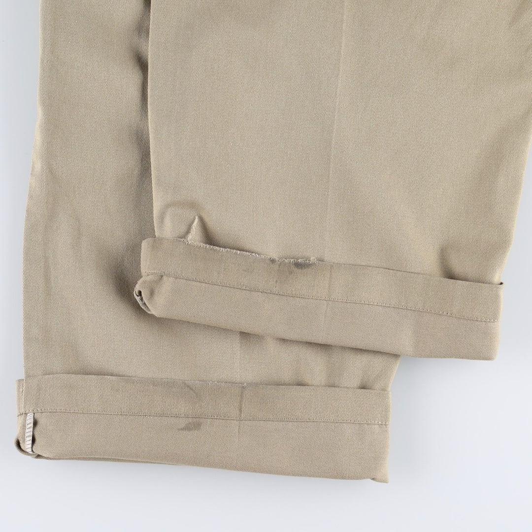 Dickies Work Pants Men's W37 polyester Beige type Vintage Second Hand