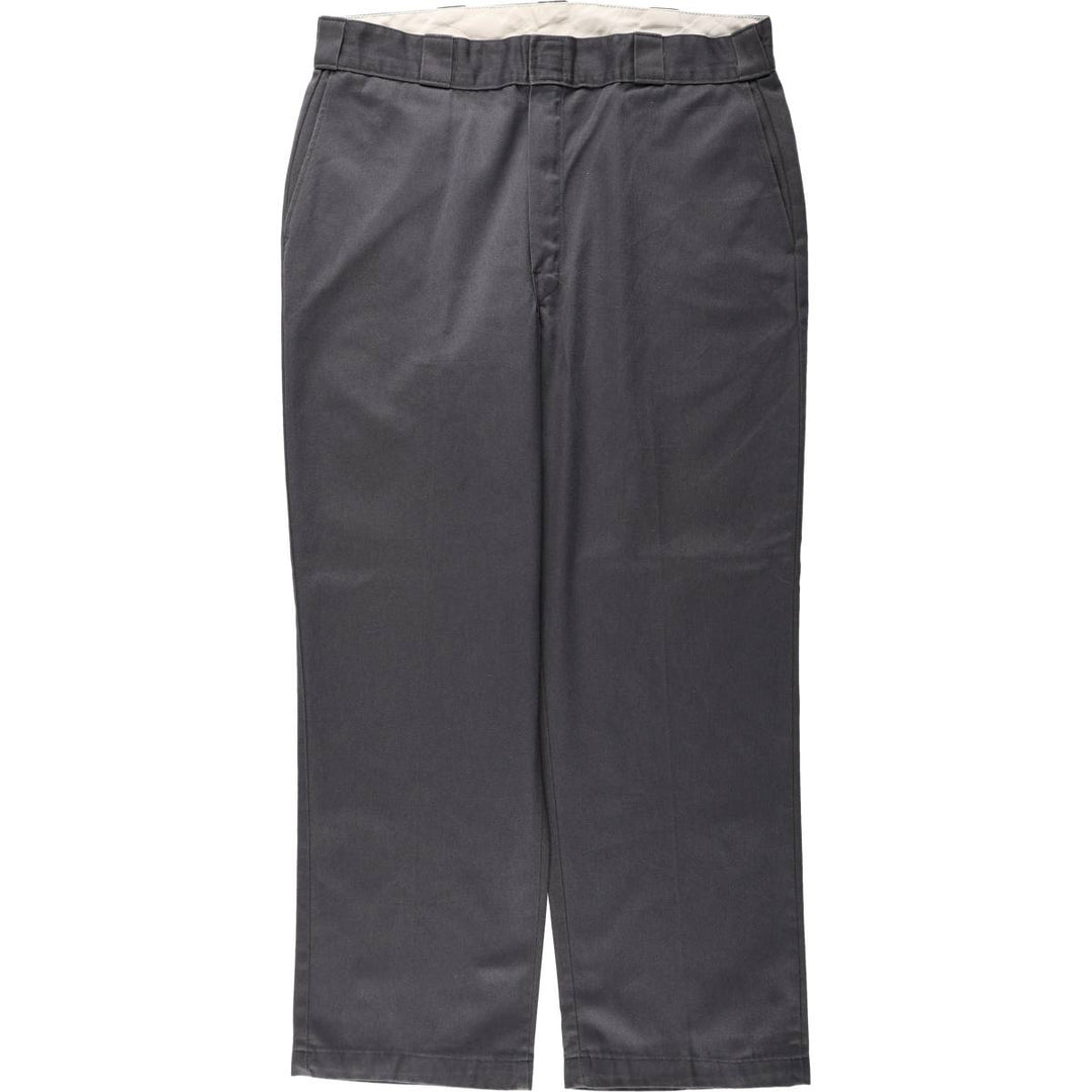 Dickies Work Pants Men's W37 polyester Charcoal Vintage Second Hand
