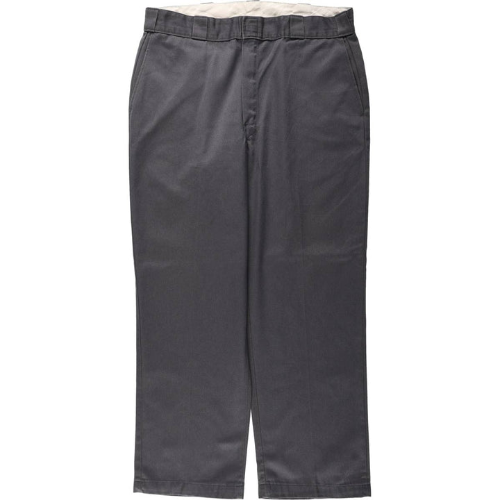 Dickies Work Pants Men's W37 polyester Charcoal Vintage Second Hand