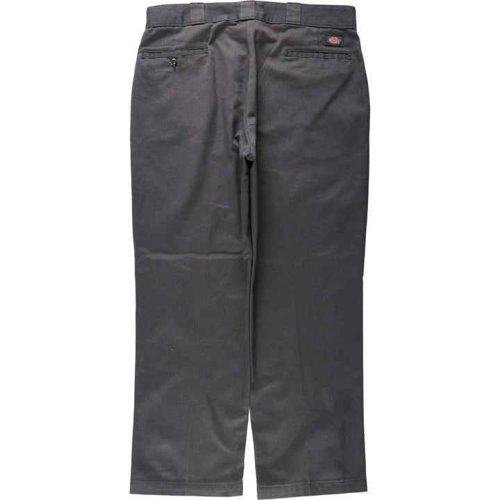 Dickies Work Pants Men's W37 polyester Charcoal Vintage Second Hand