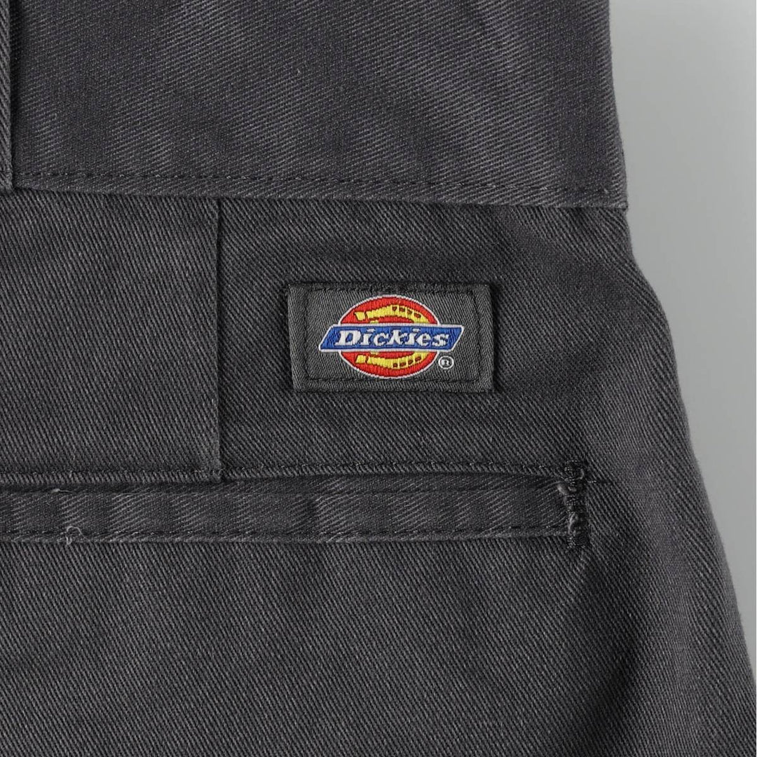 Dickies Work Pants Men's W37 polyester Charcoal Vintage Second Hand