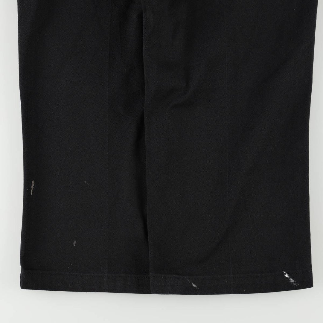 Dickies Double Knee Painter Pants Men's W33 polyester black type Vintage Second Hand