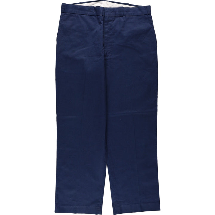 Work pants, made in USA, men's size W35 (approx.), vintage. unclear navy blue type Vintage Second Hand