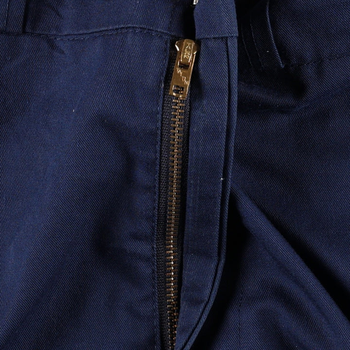 Work pants, made in USA, men's size W35 (approx.), vintage. unclear navy blue type Vintage Second Hand