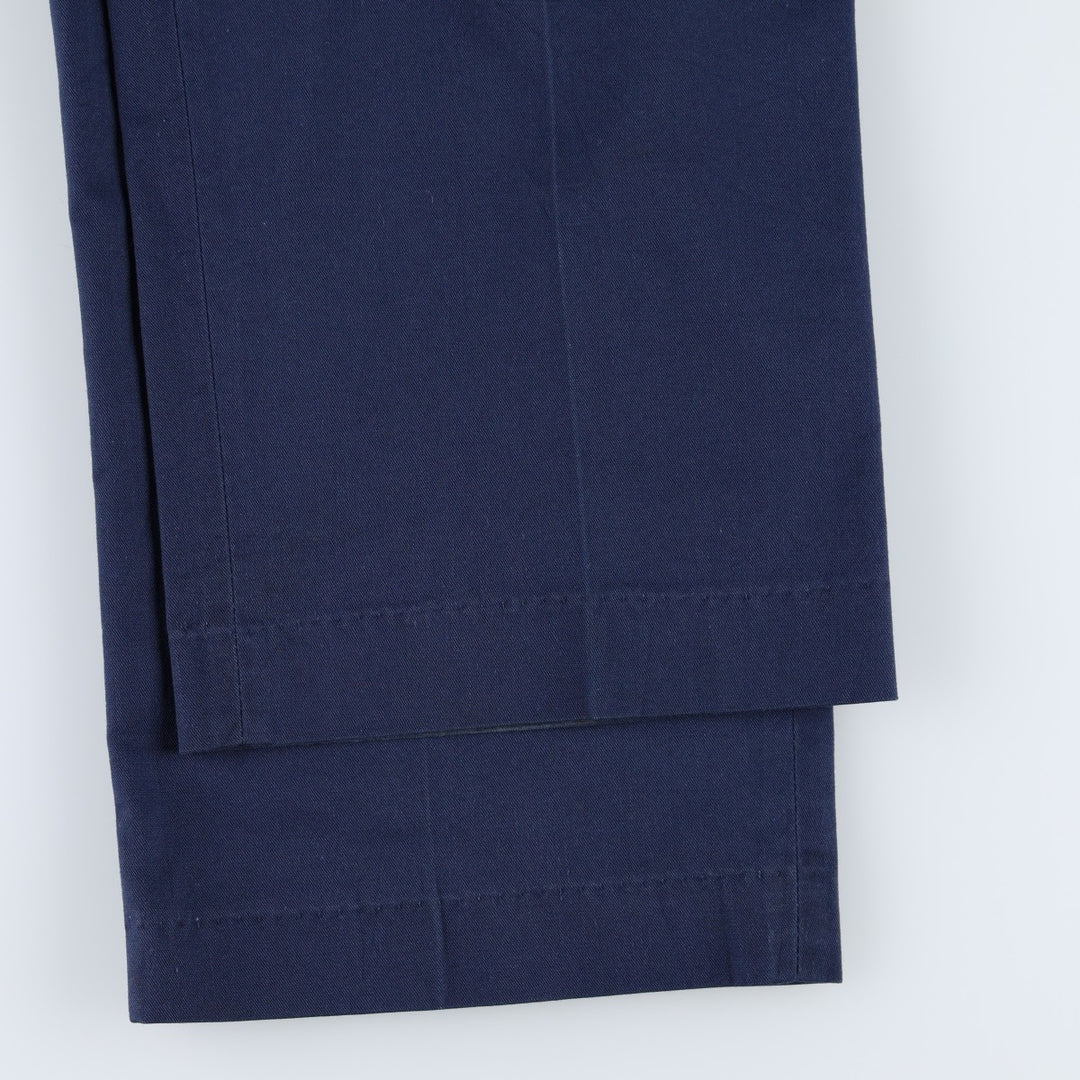 Work pants, made in USA, men's size W35 (approx.), vintage. unclear navy blue type Vintage Second Hand