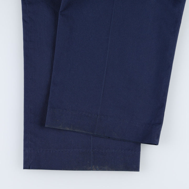 Work pants, made in USA, men's size W35 (approx.), vintage. unclear navy blue type Vintage Second Hand