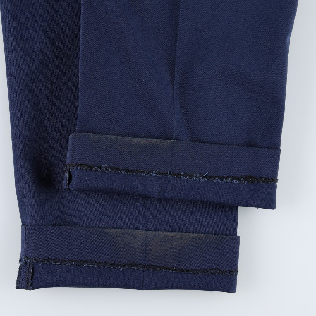Work pants, made in USA, men's size W35 (approx.), vintage. unclear navy blue type Vintage Second Hand