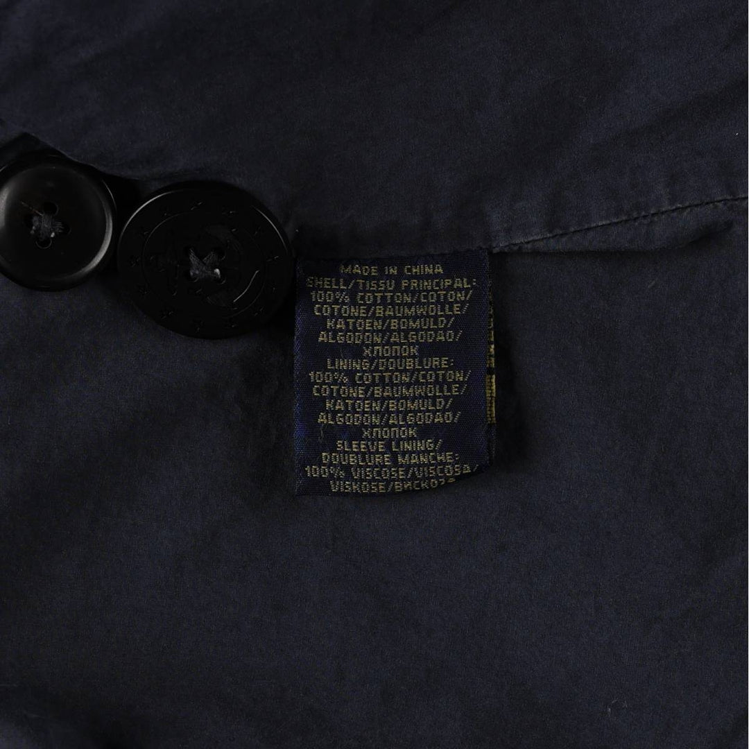 Ralph Lauren POLO RALPH LAUREN Pea Coat (Women's Size L equivalent) cotton navy blue type Vintage Second Hand