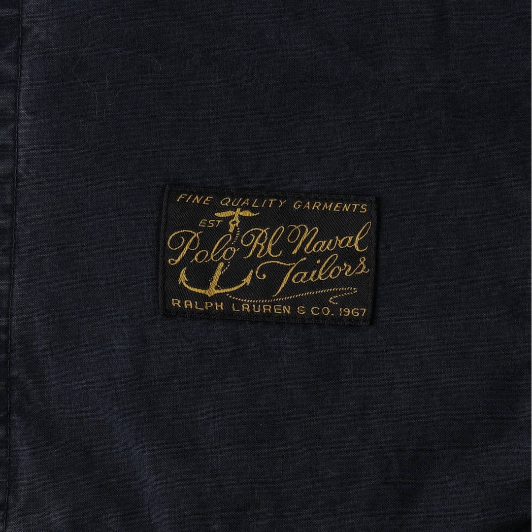 Ralph Lauren POLO RALPH LAUREN Pea Coat (Women's Size L equivalent) cotton navy blue type Vintage Second Hand