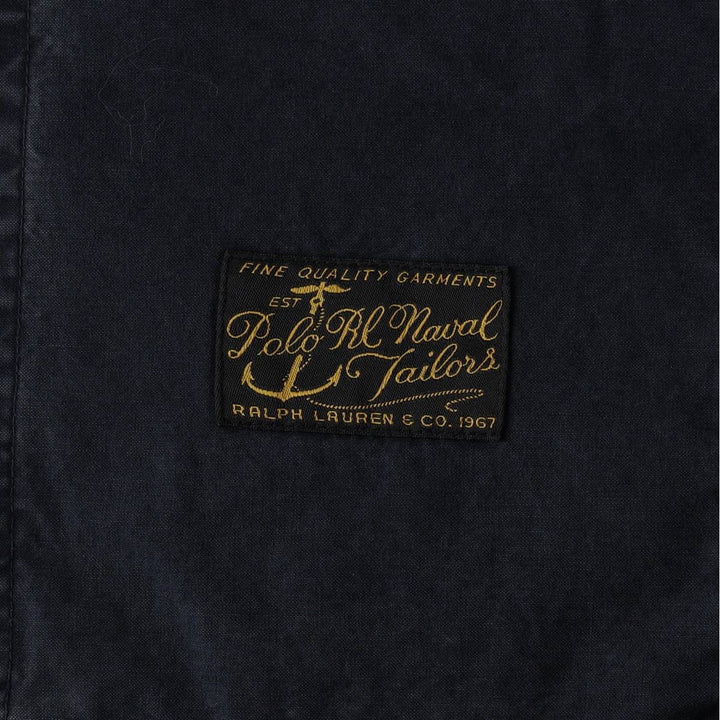 Ralph Lauren POLO RALPH LAUREN Pea Coat (Women's Size L equivalent) cotton navy blue type Vintage Second Hand