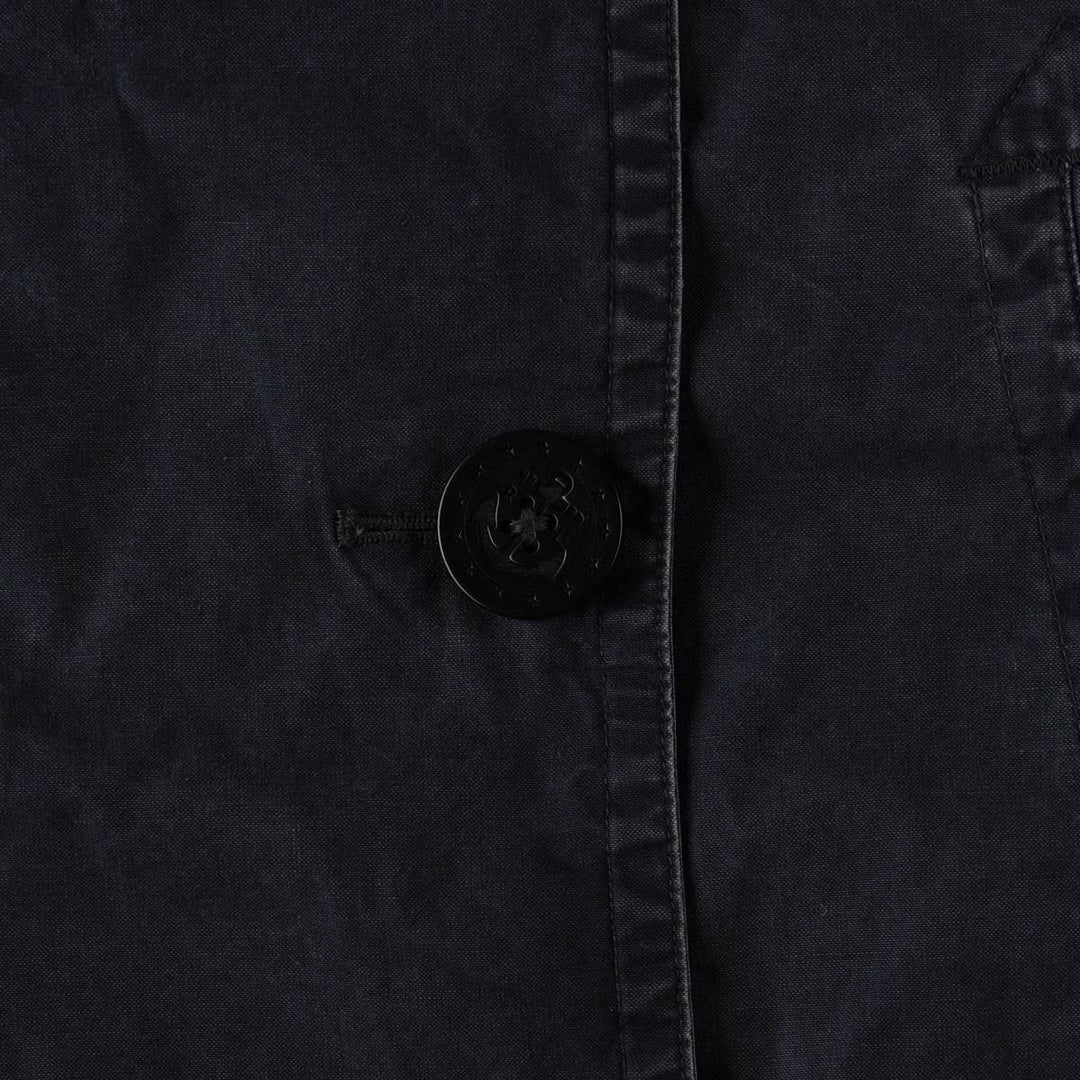 Ralph Lauren POLO RALPH LAUREN Pea Coat (Women's Size L equivalent) cotton navy blue type Vintage Second Hand