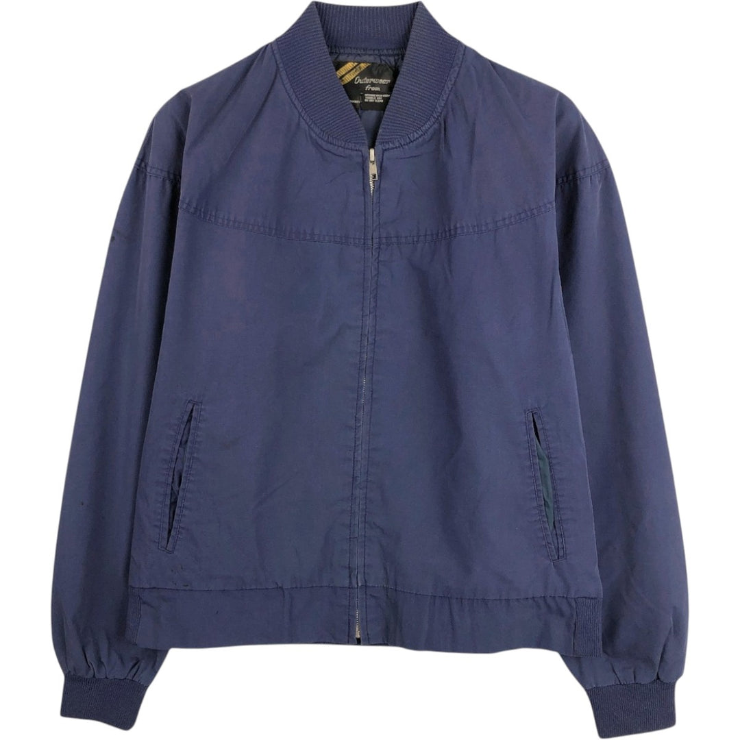 1970'S Sears Outerwear Derby Jacket Cup Shoulder Jacket Men's Size L (approx.) Vintage cotton Navy blue Vintage Second Hand