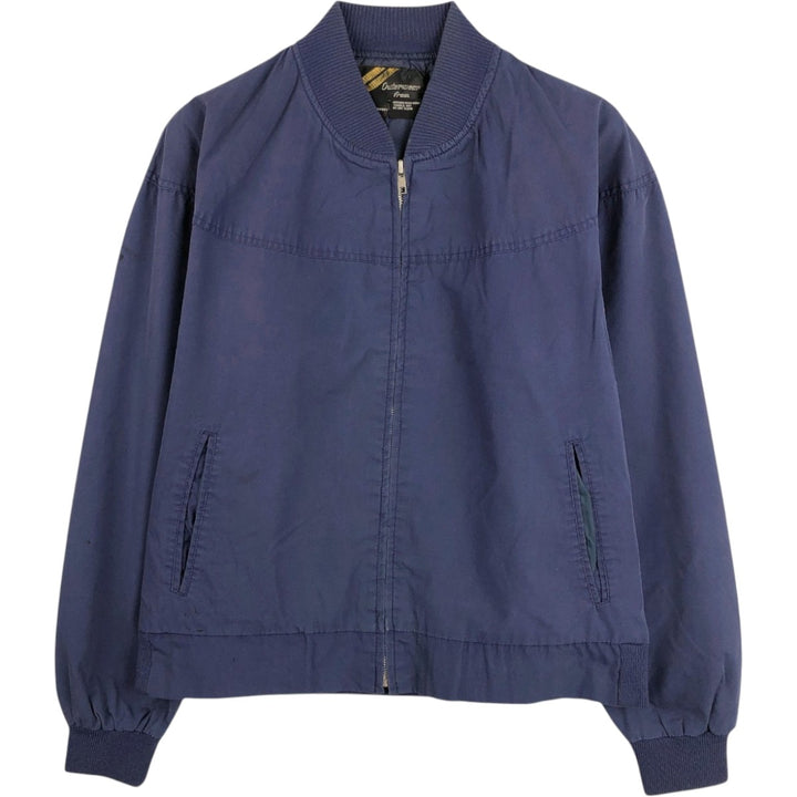 1970'S Sears Outerwear Derby Jacket Cup Shoulder Jacket Men's Size L (approx.) Vintage cotton Navy blue Vintage Second Hand