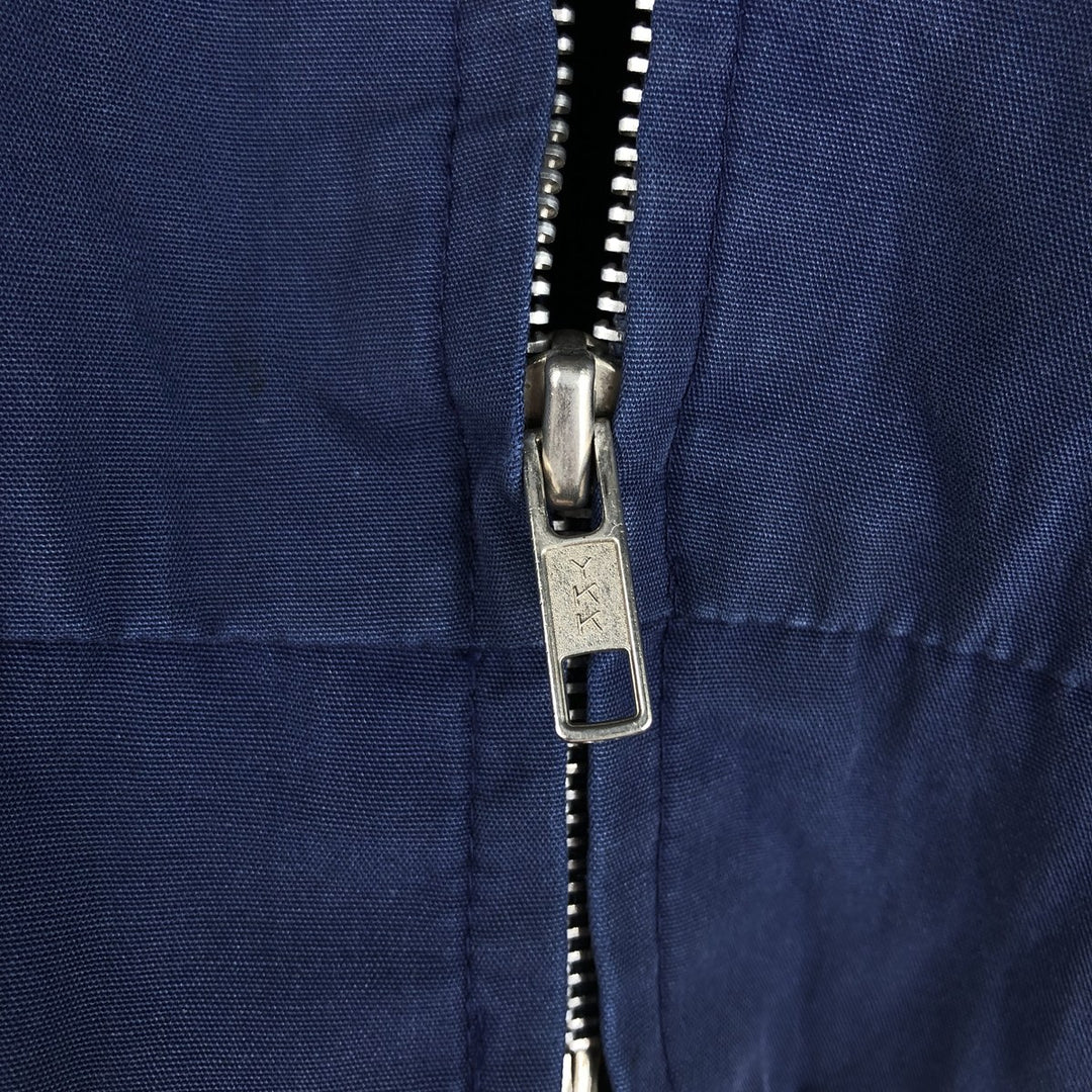 1970'S Sears Outerwear Derby Jacket Cup Shoulder Jacket Men's Size L (approx.) Vintage cotton Navy blue Vintage Second Hand