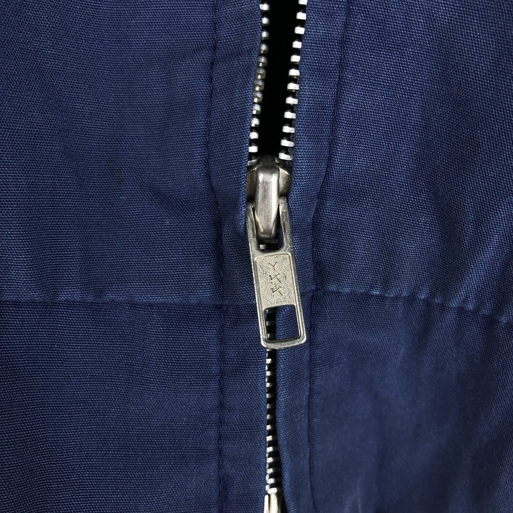 1970'S Sears Outerwear Derby Jacket Cup Shoulder Jacket Men's Size L (approx.) Vintage cotton Navy blue Vintage Second Hand