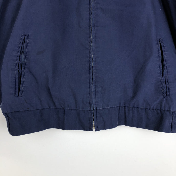 1970'S Sears Outerwear Derby Jacket Cup Shoulder Jacket Men's Size L (approx.) Vintage cotton Navy blue Vintage Second Hand