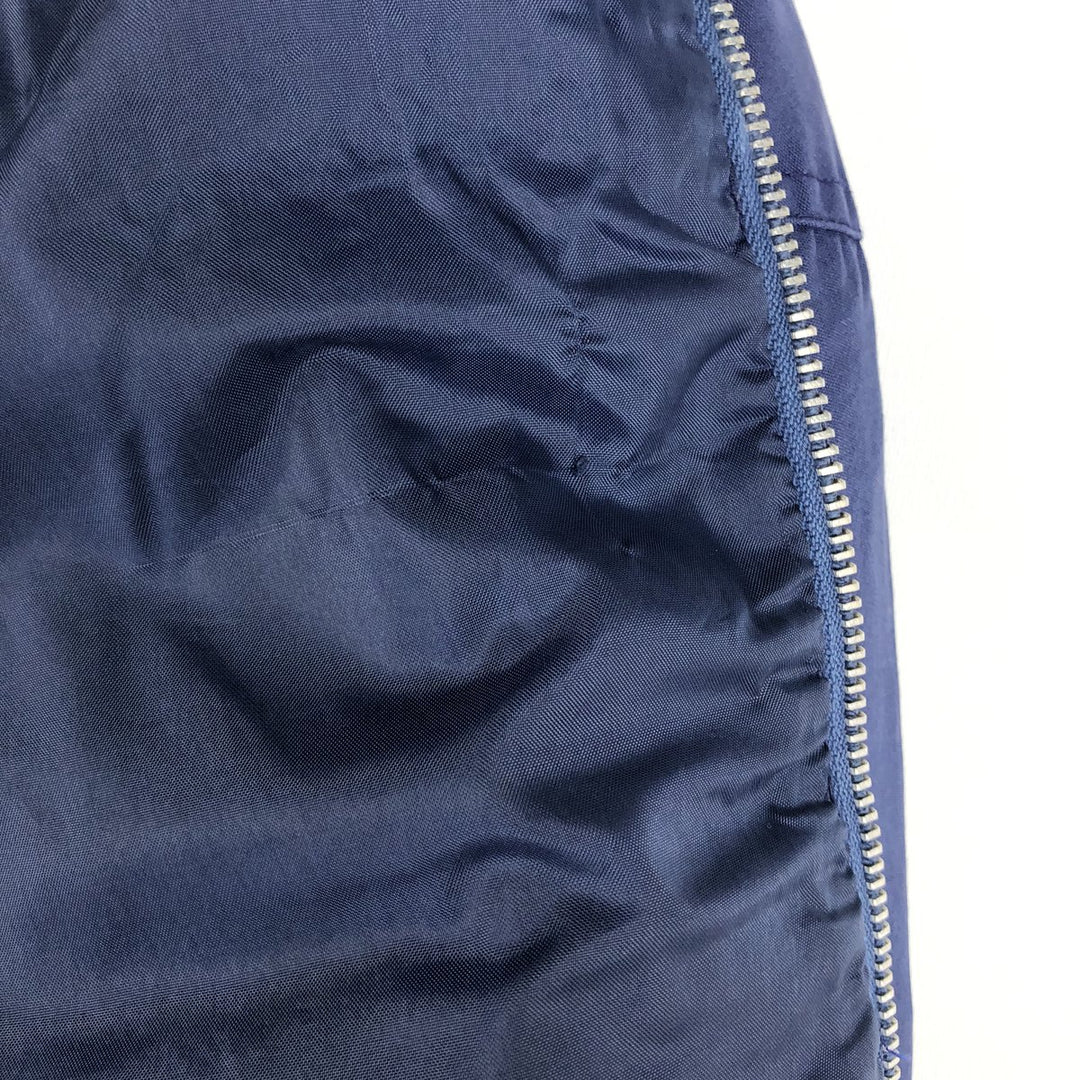 1970'S Sears Outerwear Derby Jacket Cup Shoulder Jacket Men's Size L (approx.) Vintage cotton Navy blue Vintage Second Hand