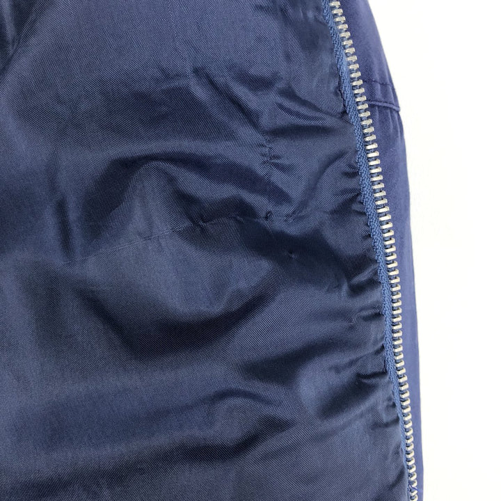 1970'S Sears Outerwear Derby Jacket Cup Shoulder Jacket Men's Size L (approx.) Vintage cotton Navy blue Vintage Second Hand