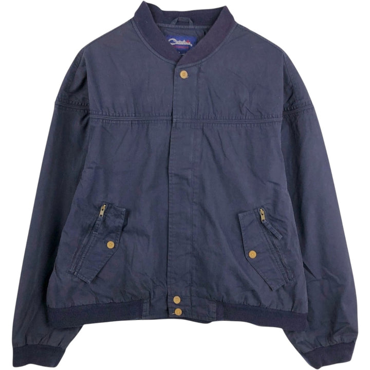 90'S Catalina Derby Jacket, Cup Shoulder Jacket, Men's Size L (approx.), Vintage cotton navy blue type Vintage Second Hand