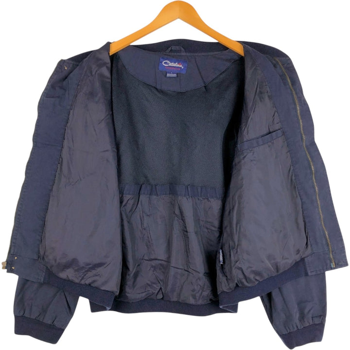 90'S Catalina Derby Jacket, Cup Shoulder Jacket, Men's Size L (approx.), Vintage cotton navy blue type Vintage Second Hand