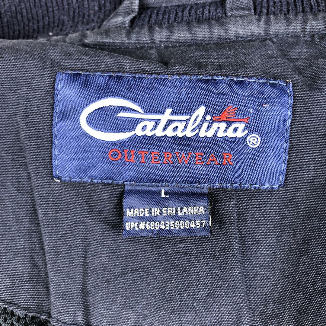 90'S Catalina Derby Jacket, Cup Shoulder Jacket, Men's Size L (approx.), Vintage cotton navy blue type Vintage Second Hand