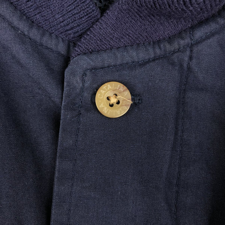 90'S Catalina Derby Jacket, Cup Shoulder Jacket, Men's Size L (approx.), Vintage cotton navy blue type Vintage Second Hand