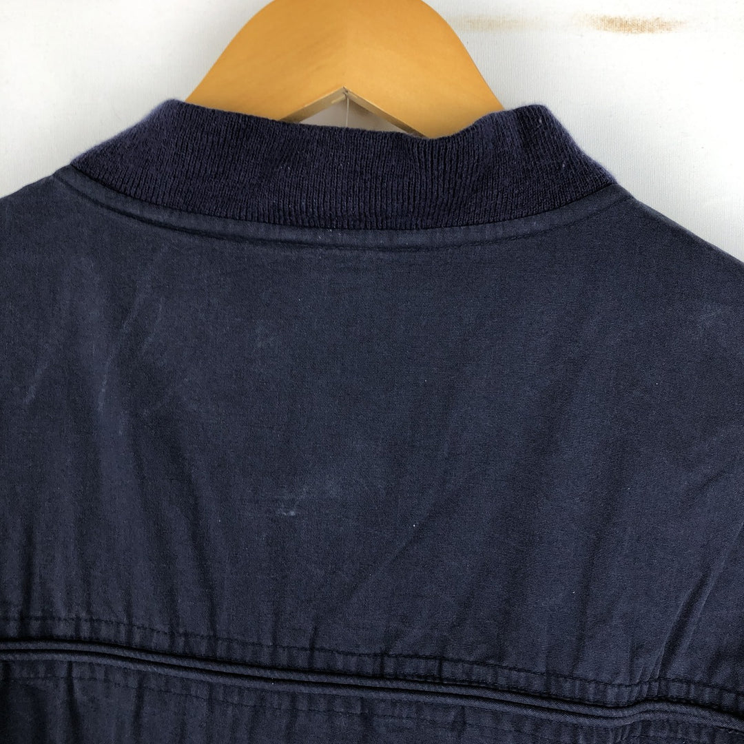 90'S Catalina Derby Jacket, Cup Shoulder Jacket, Men's Size L (approx.), Vintage cotton navy blue type Vintage Second Hand