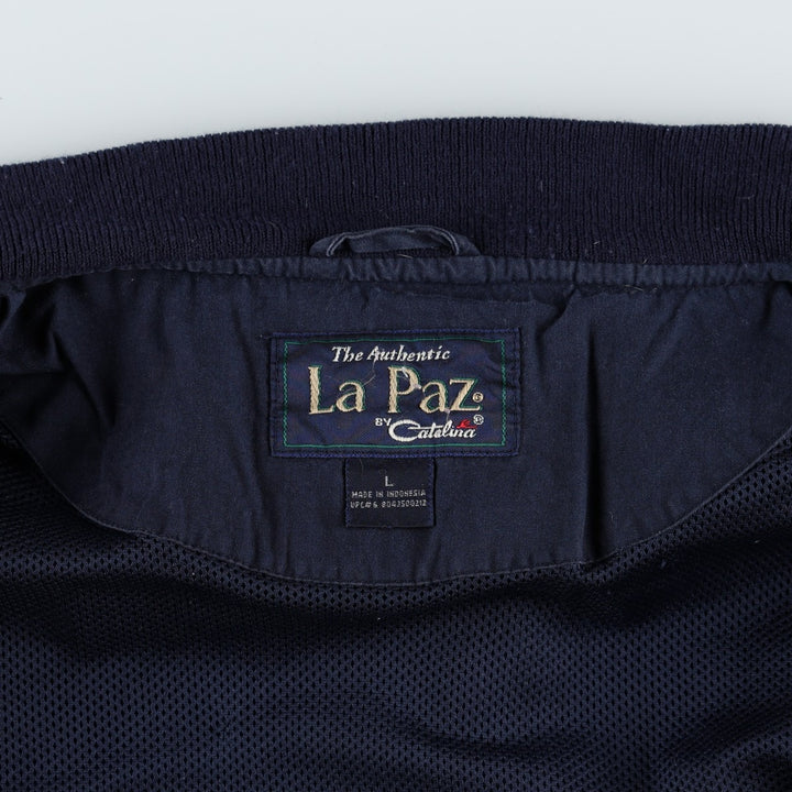 90'S Catalina La Paz Derby Jacket, Cup Shoulder, Men's Size L, Vintage cotton navy blue type Vintage Second Hand