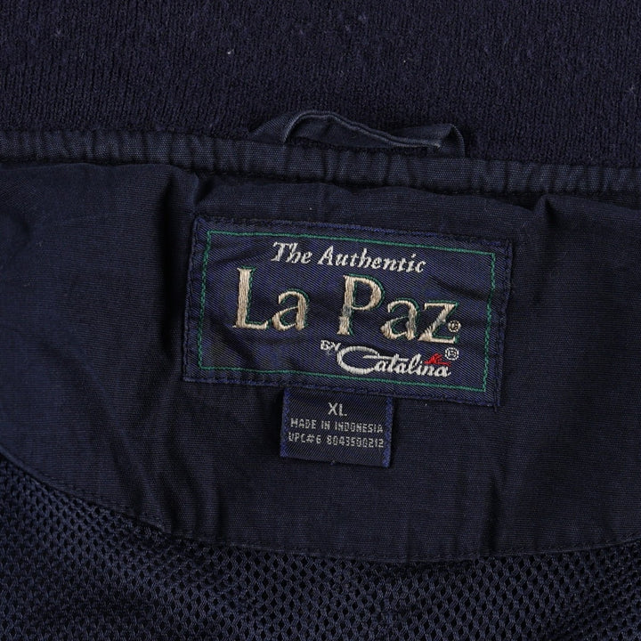 Catalina La Paz Derby Jacket Cup Shoulder Jacket Men's XL equivalent cotton navy blue type Vintage Second Hand