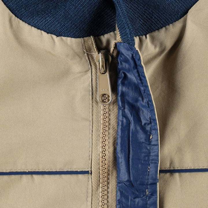 Stratojac Reversible Derby Jacket Cup Shoulder Jacket Men's XL (approx.) Nylon Beige type Vintage Second Hand