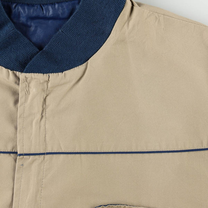 Stratojac Reversible Derby Jacket Cup Shoulder Jacket Men's XL (approx.) Nylon Beige type Vintage Second Hand