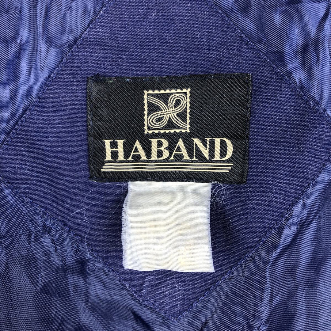 HABAND Derby Jacket Cup Shoulder Jacket Men's XXL equivalent unclear navy blue type Vintage Second Hand
