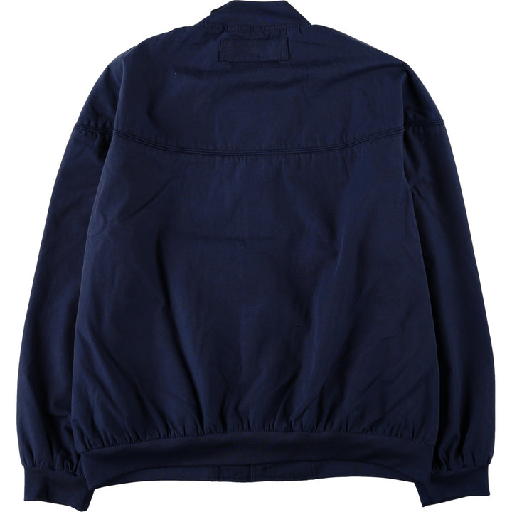 90s~00'S HABAND Derby Jacket Cup Shoulder Jacket Men's XL polyester navy blue type Vintage Second Hand