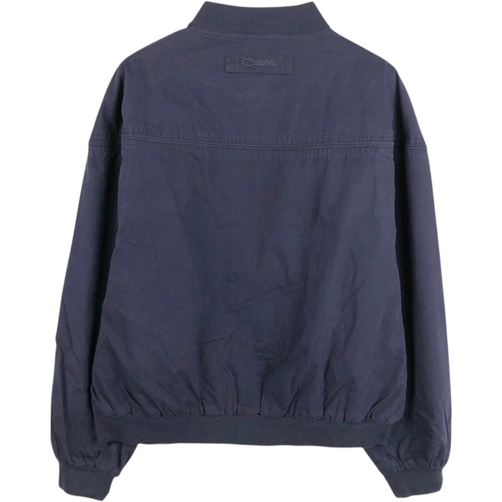 90'S Catalina La Paz Derby Jacket, Cup Shoulder, Men's Size L, Vintage cotton navy blue type Vintage Second Hand