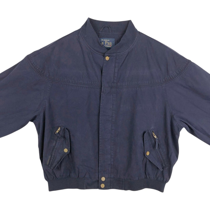 90'S Catalina La Paz Derby Jacket, Cup Shoulder, Men's Size L, Vintage cotton navy blue type Vintage Second Hand