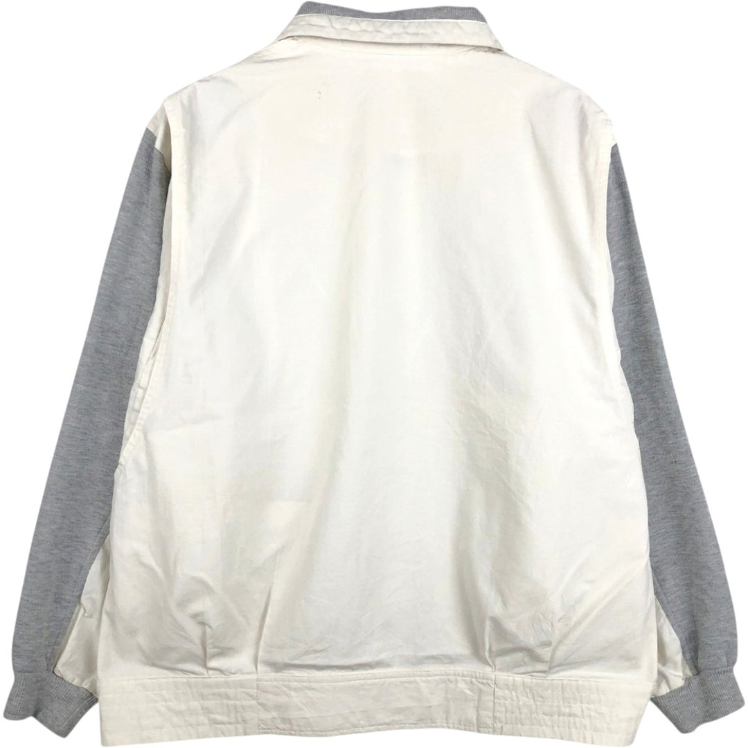 1990'S St. John's Bay jacket, men's size L equivalent, vintage. polyester white type Vintage Second Hand