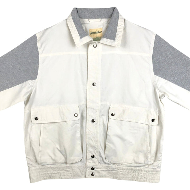 1990'S St. John's Bay jacket, men's size L equivalent, vintage. polyester white type Vintage Second Hand